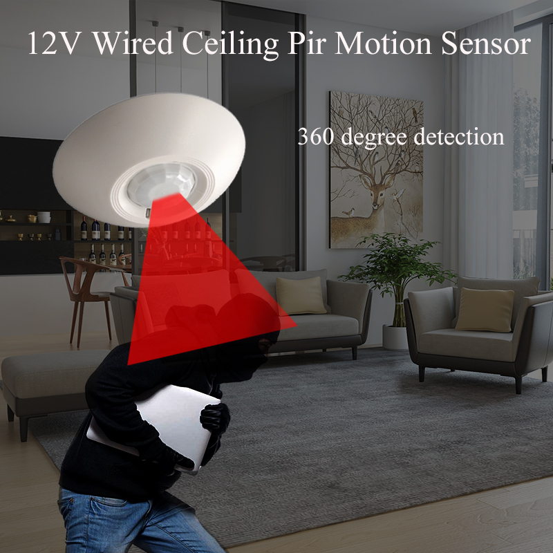 Motion Sensor Pir Wired - Detector de techo con Sensor de