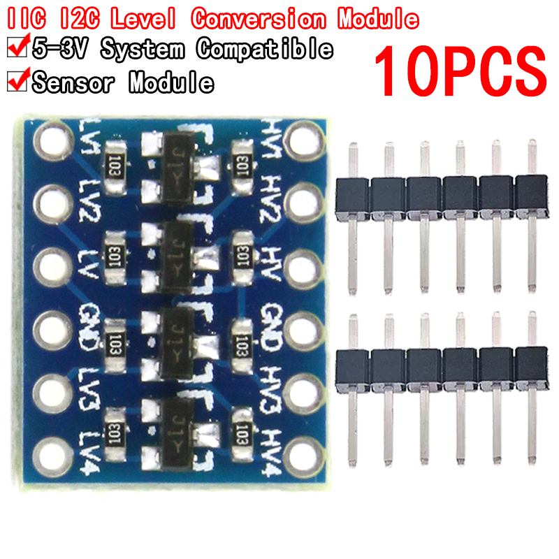 Level Shifter 3.3V - 10 Uds. Módulo bidireccional convertidor de