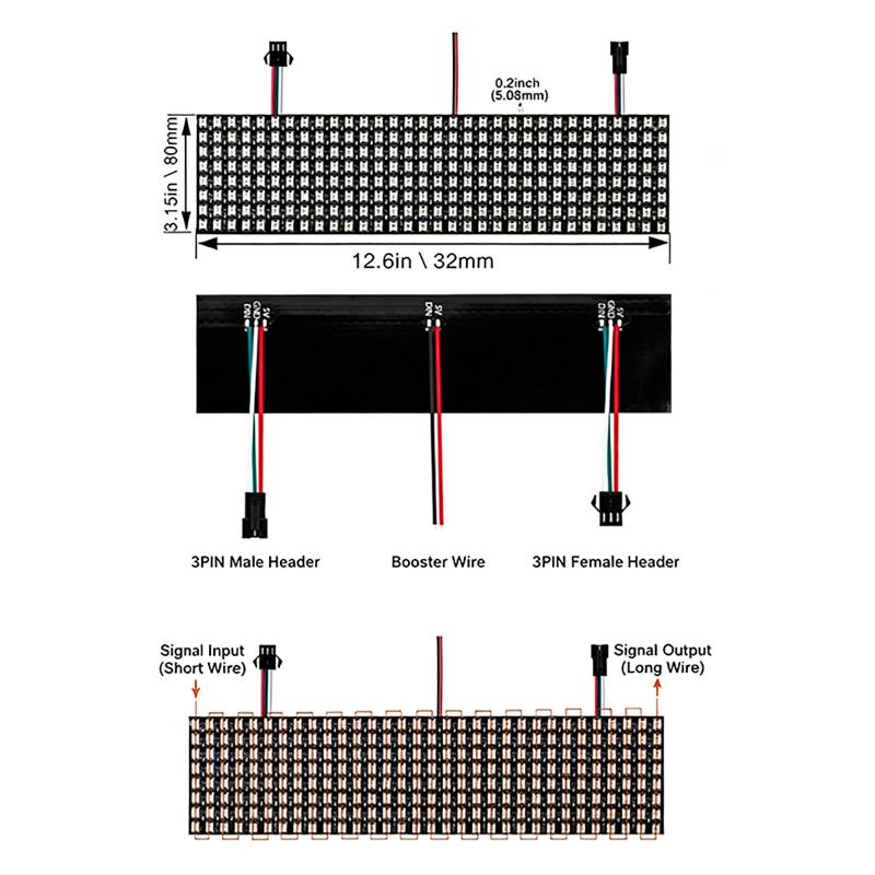 Rgb Led Matrix 8X8 - Panel de Matriz de Módulos de