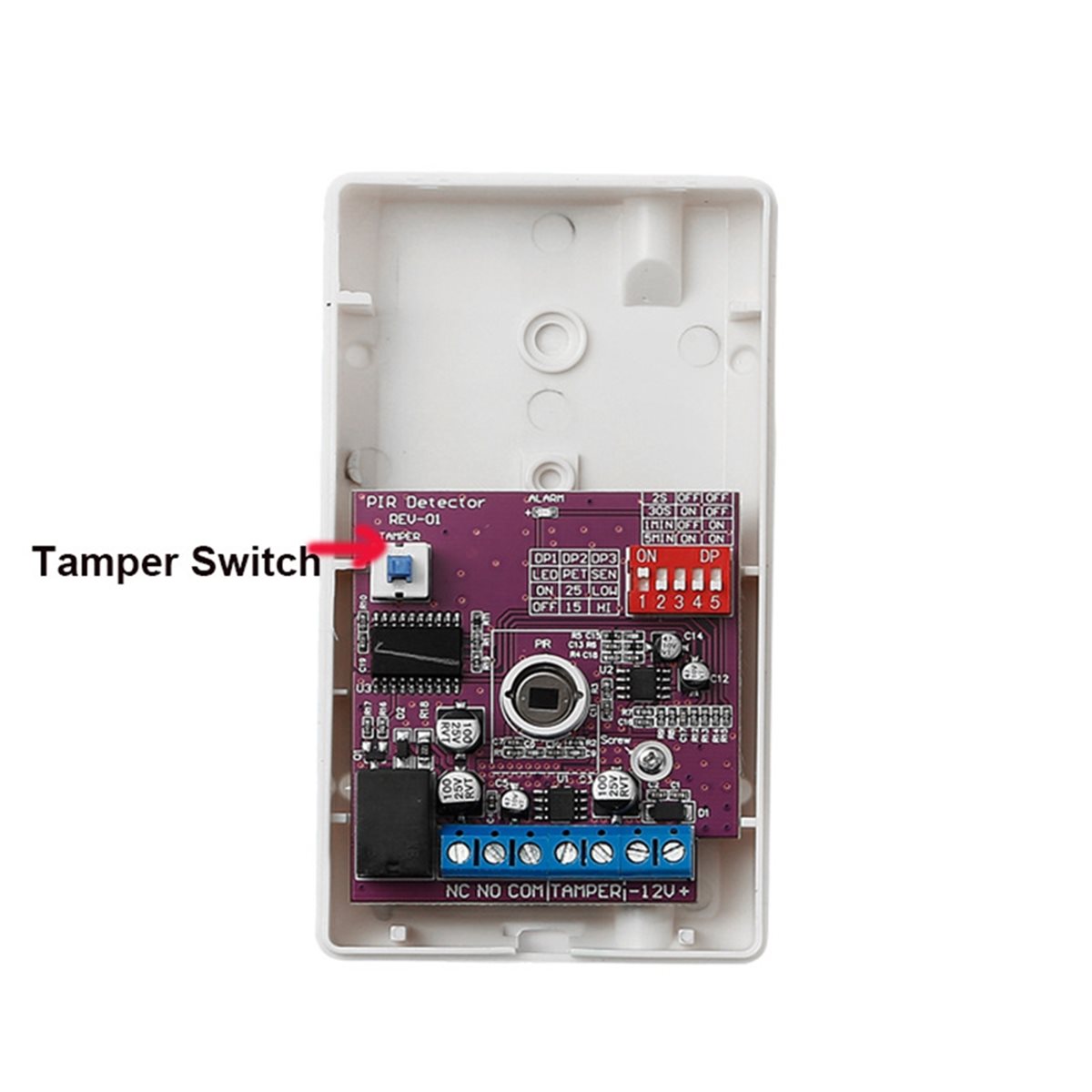 Motion Sensor Pir Wired - Detector de Movimiento Pasivo con Cable