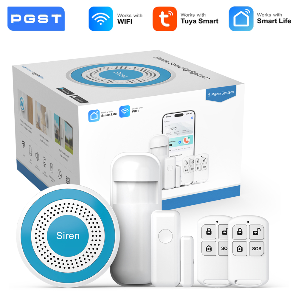PGST WiFi Smart Life alarma si - Home Automation Tutorial reseña y precio