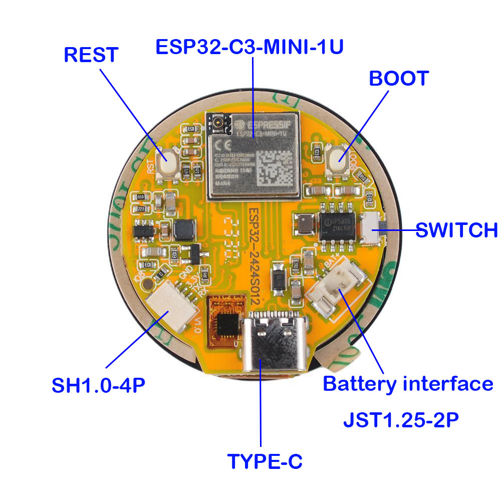 Pantalla ESP32 de 1,28 pulgada - Home Automation Arduino reseña y precio