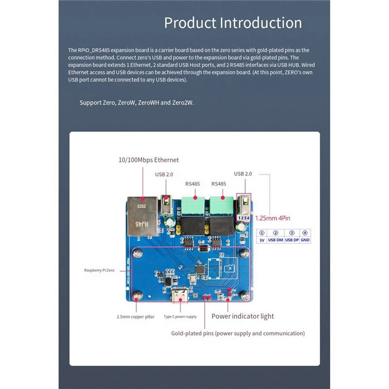Placa de expansión FEDI-Rpi0-D - Pi Zero W Board reseña y precio