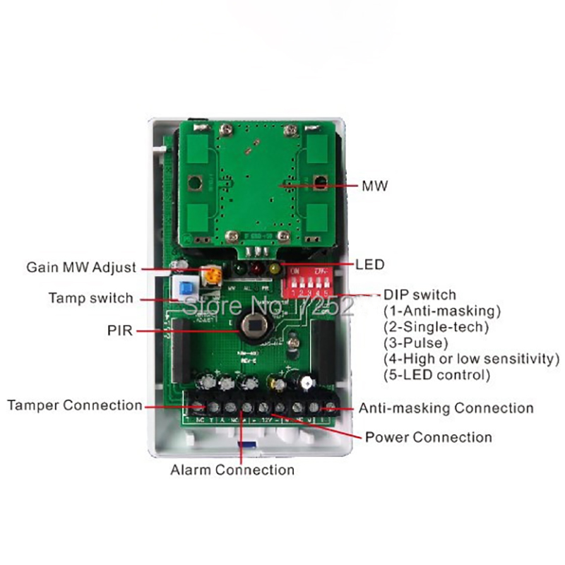 Sensor de Movimiento PIR con C - Motion Sensor Pir Wired reseña y precio