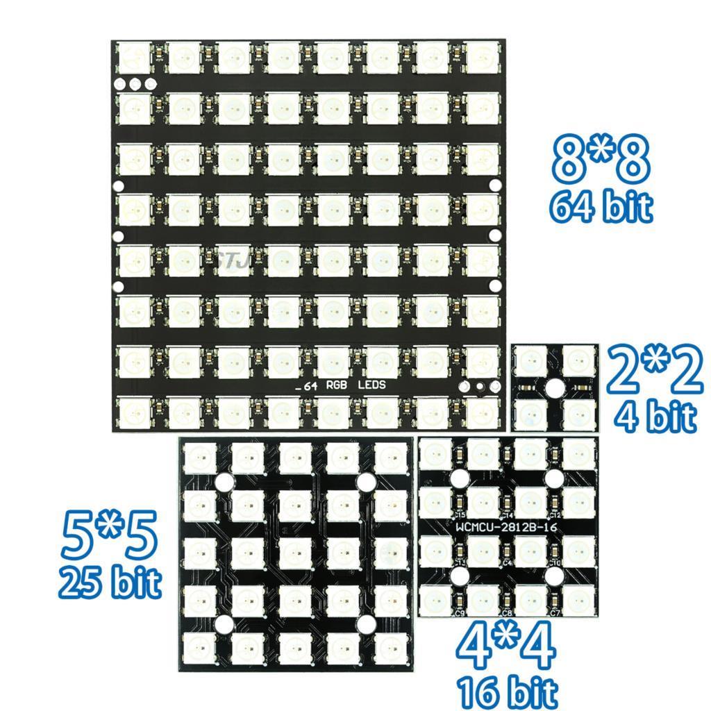 WS2812 LED 5050 RGB 8x8 4 16 2 - Rgb Led Matrix 8X8 reseña y precio