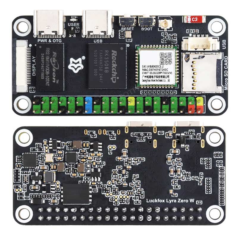 Placa Linux Luckfox Lyra Zero  - Pi Zero W Board reseña y precio